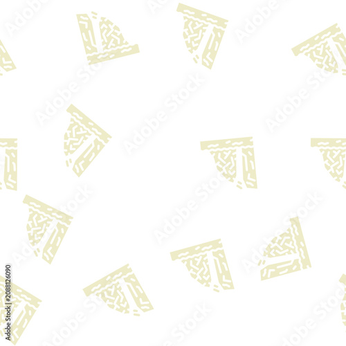 Tableau sur toile breakaway iceberg disaster glyph vector seamless pattern
