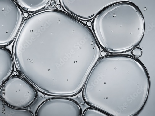 Monochrome Gray Cosmetic Cell Bubbles