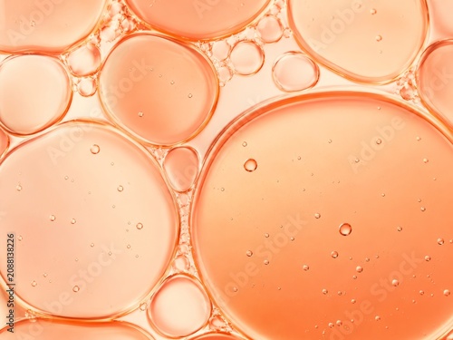 Warm Orange Cosmetic Gel Bubbles