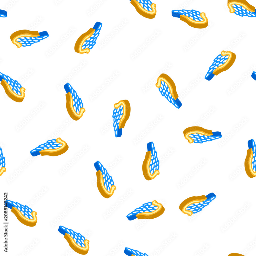 Obraz premium angel wing isometric seamless pattern. angel wing sign illustration
