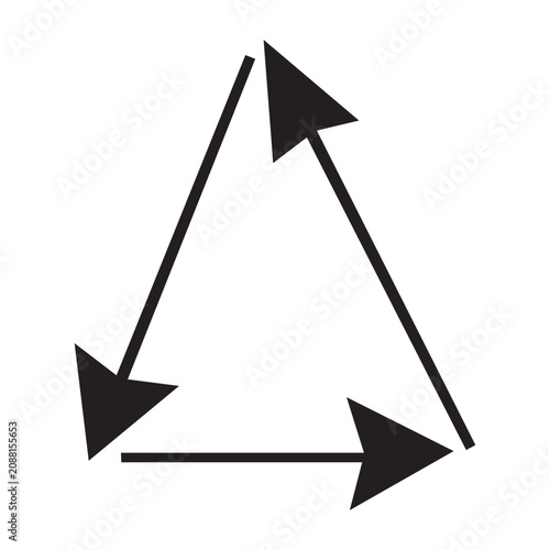 Minimal arrow outline vector