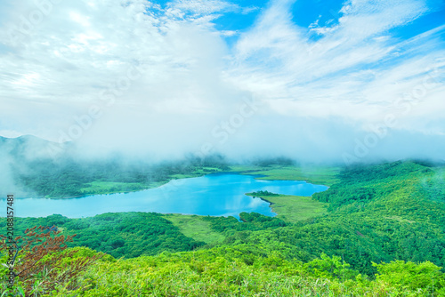 Foto 福島県耶麻郡北塩原村　雄国沼湿原に広がる雄国沼