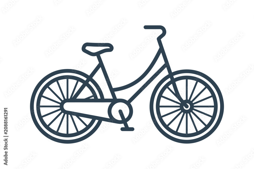 Fototapeta premium Bicycle Outline Icon
