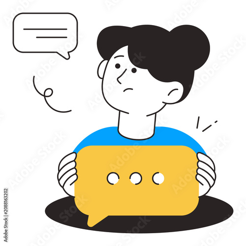 Message PNG File On Transparent Background	