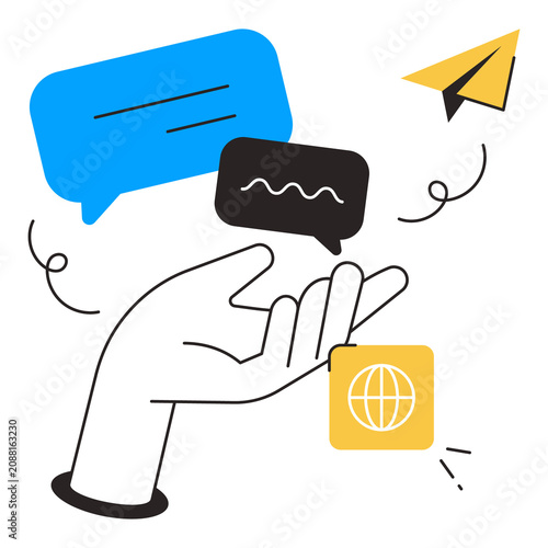 Online Message Sent PNG File On Transparent Background	