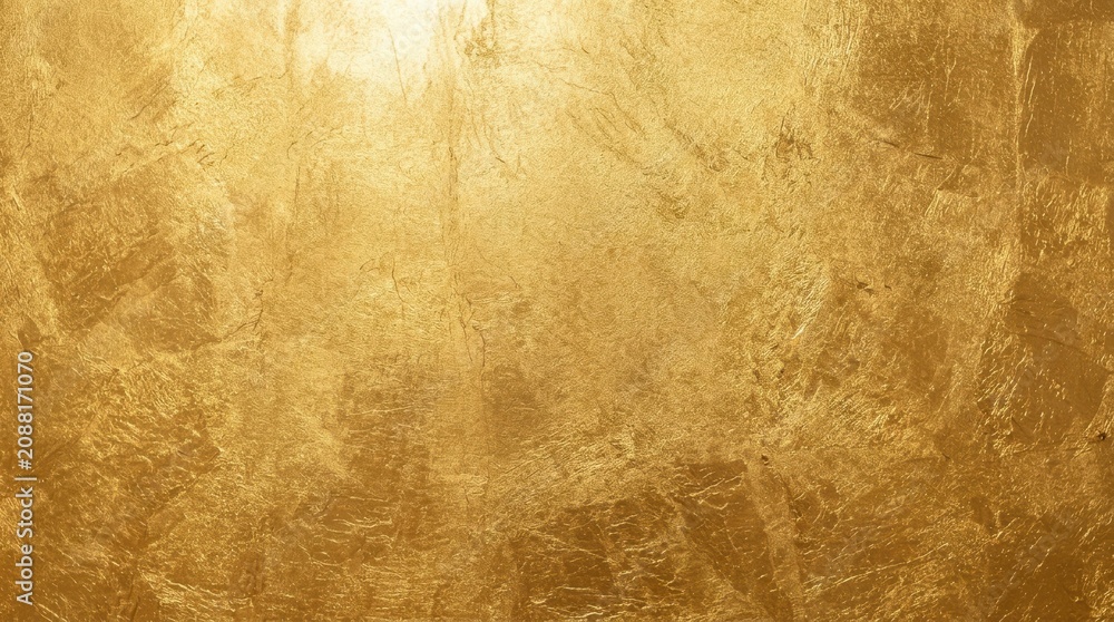 Fototapeta premium Shiny gold leaf metallic texture background
