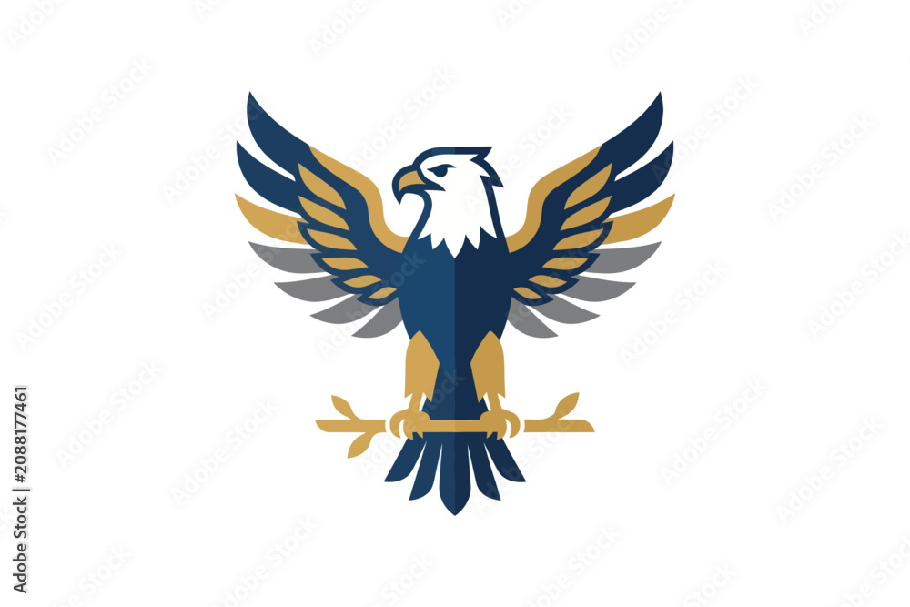 Fototapeta premium Bald Eagle Logo Element