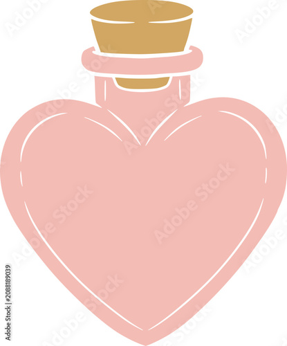 Cute Drink Bottle Graphic Illustration