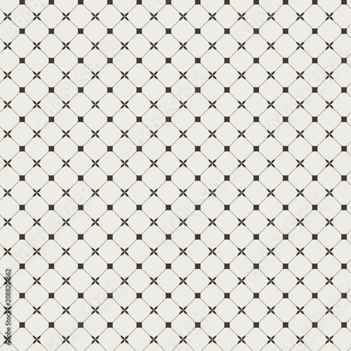 Seamless geometric tufted luxury pattern with square dots abstract background