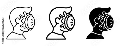 Photos Pie in Face Icon Set, Funny Prank Vector Graphics, Surprise Comedy Symbols