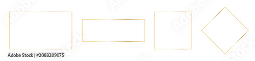 Foto Golden rectangular frames