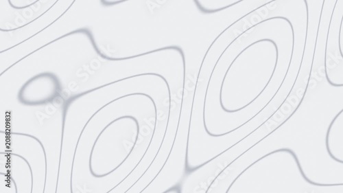 White topographic contour lines flowing slowly, minimal seamless loop pattern background