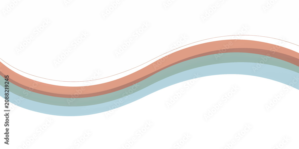 Obraz premium Abstract Colorful Blue Wave Background with Flowing Light Curves Dynamic Motion Lines Modern Vector Design for Business Banner Web Template and Artistic Wallpaper Illustration