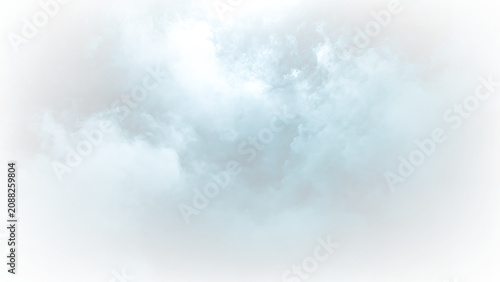 Fényképezés Clouds appear in a bright blue sky with patches of light showing through during