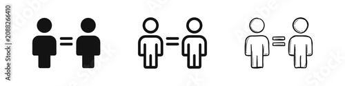 Foto People Equality and Social Justice Icon Set