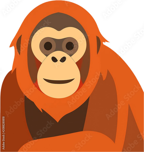 Ilustrasi Orangutan