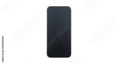 Fotografía Modern smartphone with a dark screen and sleek metallic bezel