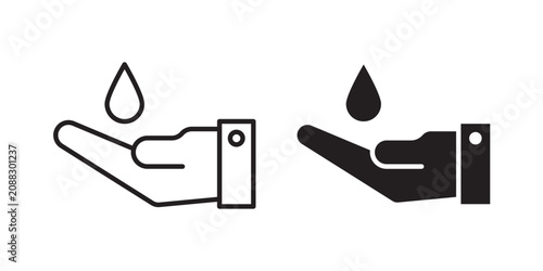 Cuadro en lienzo Ablution icon