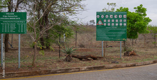Entrance at Crocodile Bridge Gate in Kruger National Park