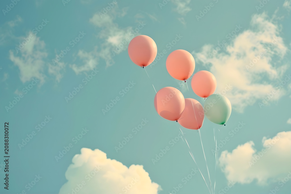 Fototapeta premium Dreamy Balloons