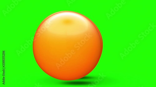 3D Worried and Scared Emoji Face 4k stock animation video on a green screen for chroma key background in video editing.