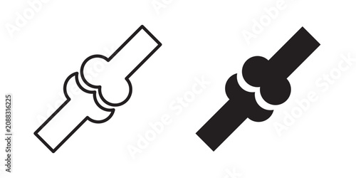 Tableau sur toile joint pain icon