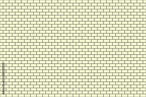 Plakat w ramie Lt Goldenrod Yello color brick wall texture background, brick wall texture for interior or exterior design backdrop.