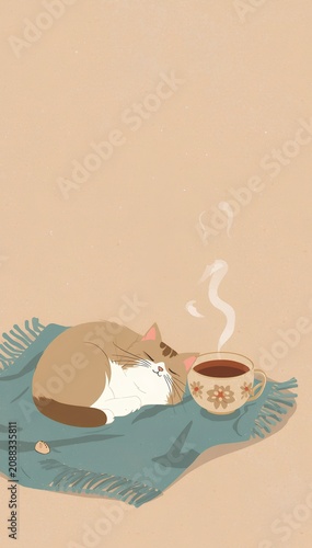 minimal mobile wallpaper - cup of coffee