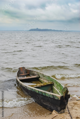 old boat on the beach