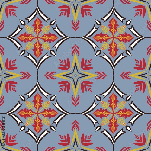Traditional Florals seamless pattern elements designed for background, wallpaper, decorating, wrapping, clothing, textiles, tiles, carpet, embroidery designs.
