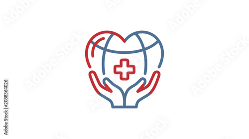 Photography Global healthcare and love symbol