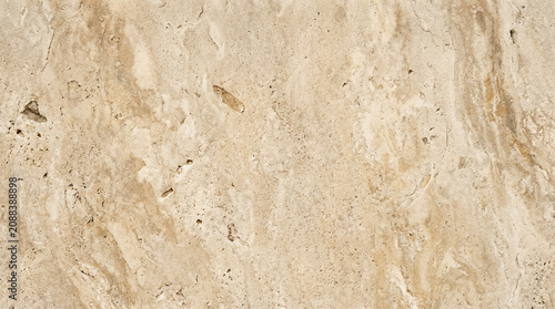 Fotografía beige travertine marble stone texture surface for construction and interior desi