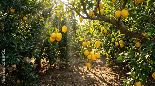 lemon tree in the garden