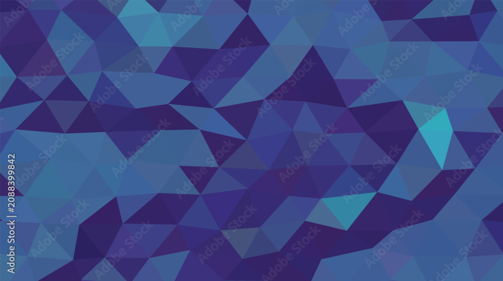 Fototapeta premium Abstract dark blue and purple low poly geometric background