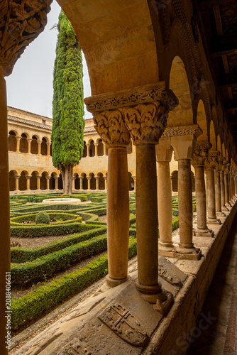 views of the Monastery of Santo Domingo de Silos. Burgos. Spain.