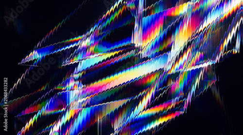 Foto Mesmerizing abstract background featuring vibrant vertical glass stripes wallpap