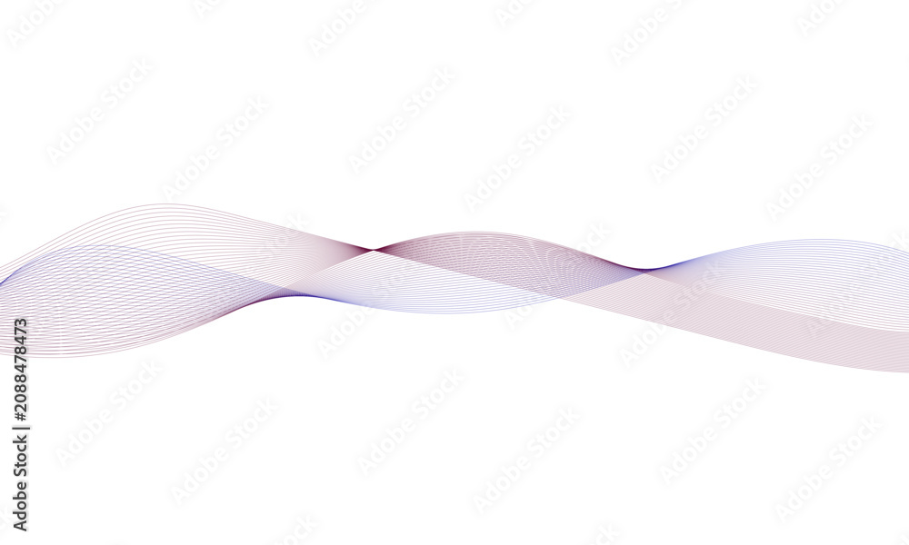 Fototapeta premium Abstract wavy line background for web design and presentation, modern gradient colors