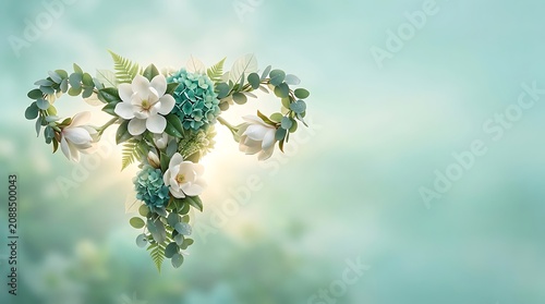 Ovarian Cancer Awareness Month Floral Female Reproductive System