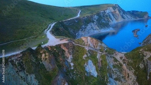 Fotografie Durdle Door Natural Limestone Arch, Dorset, England