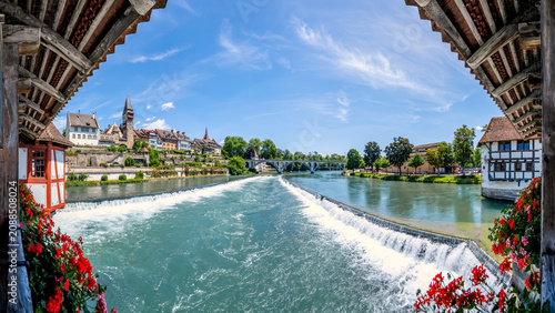 Tableau sur toile Altstadt, Bremgarten, Schweiz