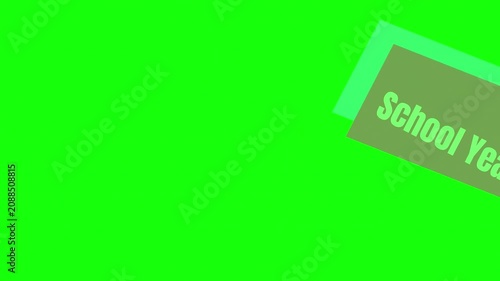 School Year Survivor Green Screen Text Animation