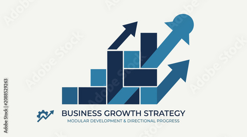 Foto Business Growth Strategy Graph Chart.