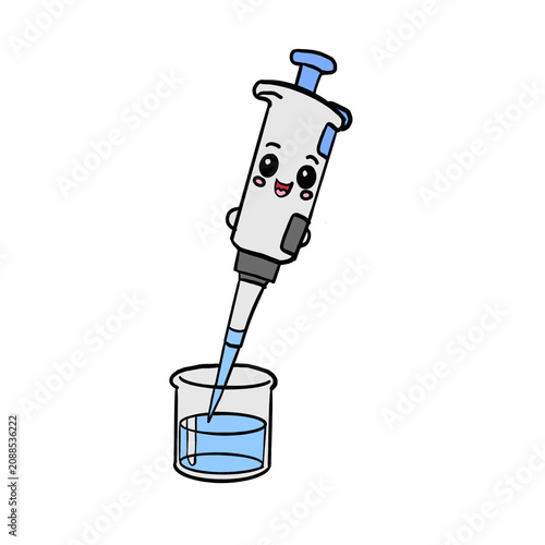 Laboratory micropipette for accurate liquid handling in chemical analysis
