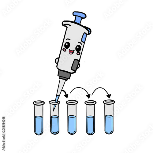 Laboratory pipette dispensing liquid reagent with precision for scientific research