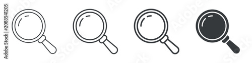 Tableau sur toile Explore Different Icon Set Simple Style Collection