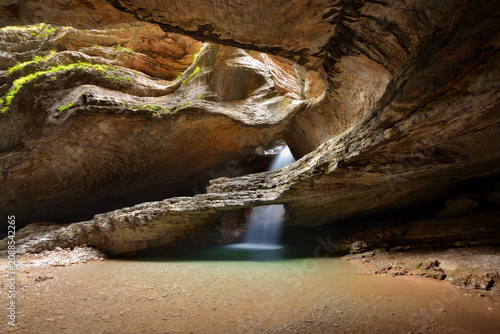 Natural landmark in Dagestan - Saltinsky underground waterfall