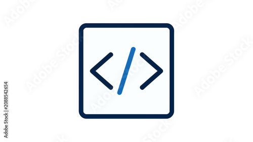 Coding symbol icon for web development