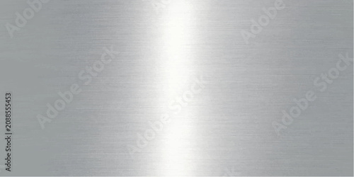 Slika na platnu Brushed metal texture with a bright vertical reflection, evoking a sense of modern sophistication and industrial design