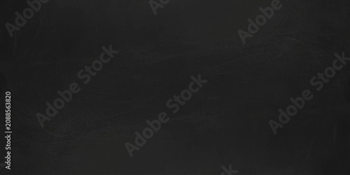 Foto Dark chalkboard texture background with subtle chalk stains and empty space for text copy space chalky blackboard