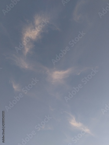 blue sky with clouds